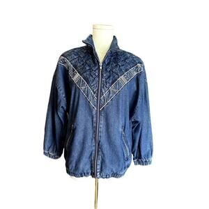 TEDDI Petite Small Vintage 80's 90's Denim Jacket 100%Cotton